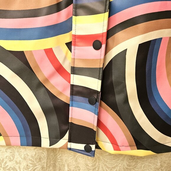 Boden rainbow striped coat raincoat bloggers' favorite size 4 - Picture 8 of 14